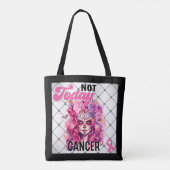 Niet vandaag _ Bewustzijn van borstkanker Tote Bag (Achterkant)