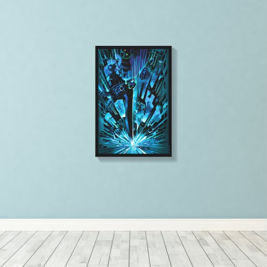 Niet vandaag canvas afdruk (Insitu (Houten vloer))