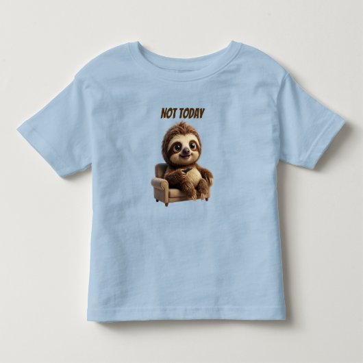 Niet Vandaag Chill Luiaard Kinder Shirts (Voorkant)