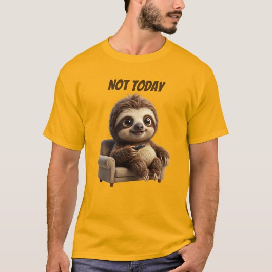 Niet Vandaag Chill Luiaard T-shirt (Voorkant)