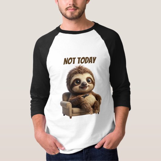 Niet Vandaag Chill Luiaard T-shirt (Voorkant)