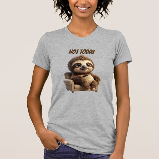 Niet Vandaag Chill Luiaard T-shirt (Voorkant)