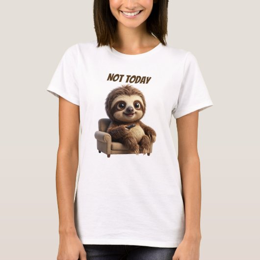 Niet Vandaag Chill Luiaard T-shirt (Voorkant)