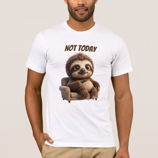 Niet Vandaag Chill Luiaard T-shirt (Voorkant)