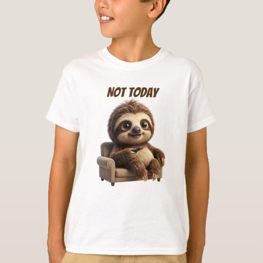 Niet Vandaag Chill Luiaard T-shirt (Voorkant)