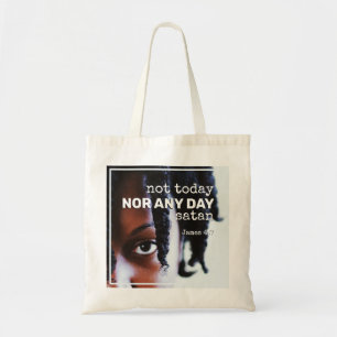 NIET VANDAAG Christelijk SATAN Tote Bag