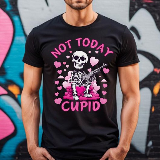 Niet vandaag Cupid Anti Valentine's T-shirt