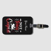 Niet vandaag Cupid Funny Valentijnsdag Bagagelabel (Voorkant (horizontaal))