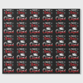 Niet vandaag Cupid Funny Valentijnsdag Cadeaupapier (Vlak)