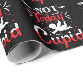 Niet vandaag Cupid Funny Valentijnsdag Cadeaupapier (Rol Hoek)