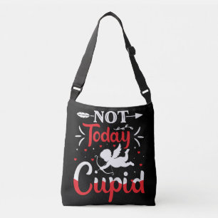 Niet vandaag Cupid Funny Valentijnsdag Crossbody Tas