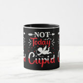 Niet vandaag Cupid Funny Valentijnsdag Mok (Midden)