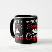 Niet vandaag Cupid Funny Valentijnsdag Mok (Voorkant links)