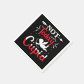 Niet vandaag Cupid Funny Valentijnsdag Servet (Hoek)