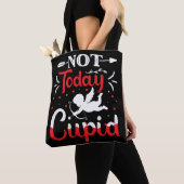 Niet vandaag Cupid Funny Valentijnsdag Tote Bag (Dichtbij)