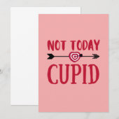 Niet vandaag Cupid Kaart (Voorkant / Achterkant)