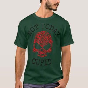 Niet vandaag Cupid Valentijnsdag floral single gir T-shirt