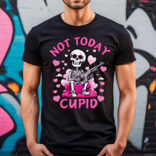 Niet Vandaag Cupido Anti-Valentijnsshirt T-shirt