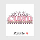 Niet Vandaag Cupido - Valentijnsticker Sticker (Vel)