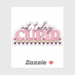 Niet Vandaag Cupido - Valentijnsticker Sticker