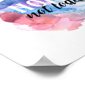 niet vandaag de dag het ontwerp van de waterverf v poster (Hoek)