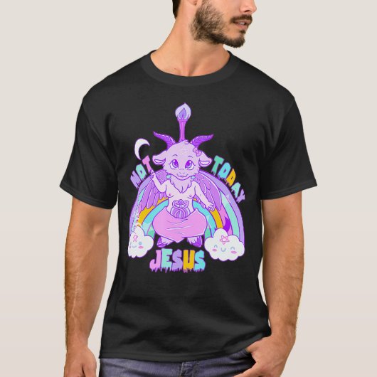 Niet vandaag de dag is Jezus Kawaii een klap T-shirt (Voorkant)