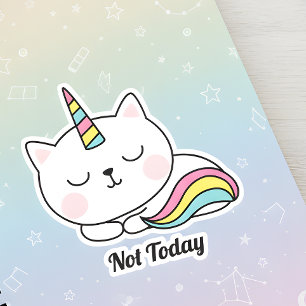 Niet vandaag de dag kute Unikitty Sticker