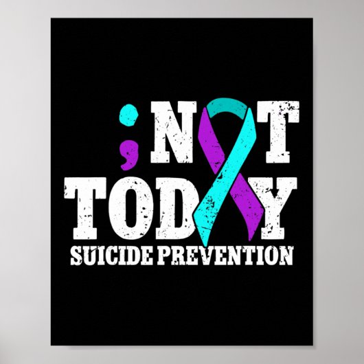 Niet vandaag de dag: Zelfmoordpreventie Koolstofbe Poster (Voorkant)
