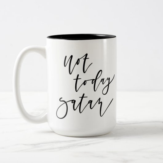 Niet vandaag de Mok van Satan Coffee (Links)