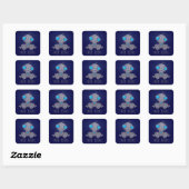 Niet vandaag de zad Robot Vierkante Sticker (Vel)