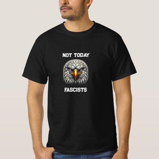 "NIET VANDAAG FASCISTEN" T-shirt (Voorkant)