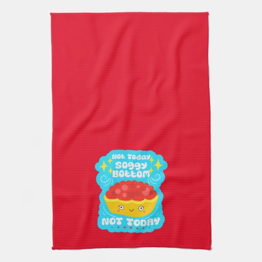 Niet vandaag Grappig Bake Off Fan Theedoek (Verticaal)