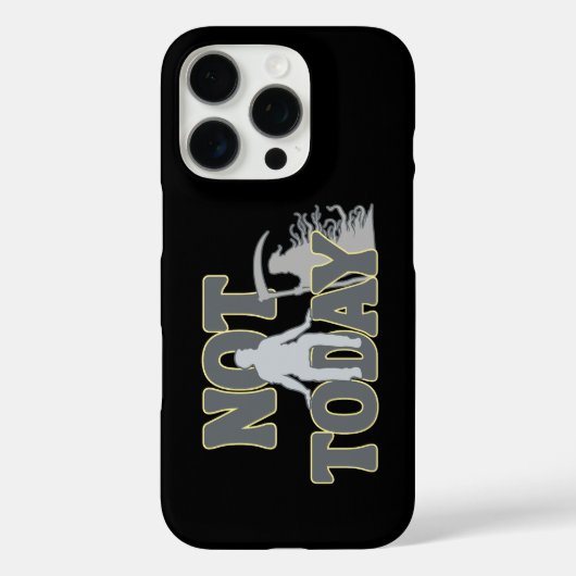 NIET VANDAAG – Grappige donkere humor Grim Reaper Case-Mate iPhone Case (Achterkant)