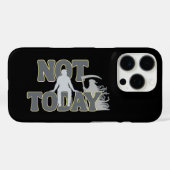 NIET VANDAAG – Grappige donkere humor Grim Reaper Case-Mate iPhone Case (Achterkant (horizontaal))