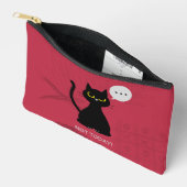 NIET VANDAAG! Grappige zwarte kat Grumpy Pouch Etui (Open)