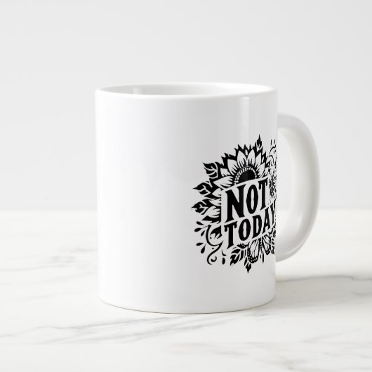 Niet vandaag grote koffiekop (Voorkant rechts)