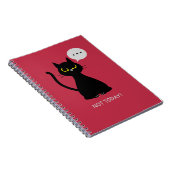 NIET VANDAAG! Grumpy Black Cat Notitieboek (Rechterzijde)