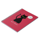 NIET VANDAAG! Grumpy Black Cat Notitieboek (Linkerzijde)