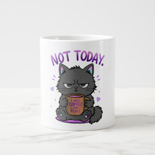 Niet Vandaag Grumpy Cat Coffeeliefhebber Schattig Grote Koffiekop