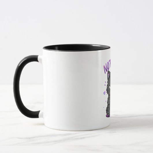 Niet Vandaag Grumpy Cat Coffeeliefhebber Schattig Mok (Links)