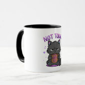 Niet Vandaag Grumpy Cat Coffeeliefhebber Schattig Mok (Voorkant links)