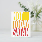 Niet vandaag het Satan Pandemic Briefkaart (Staand voorkant)