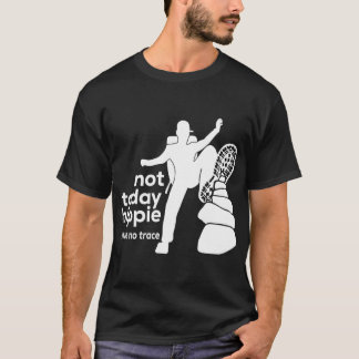 Niet-vandaag Hippie laat geen spoor T-shirt