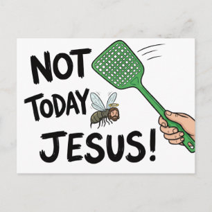 Niet Vandaag Jezus Briefkaart