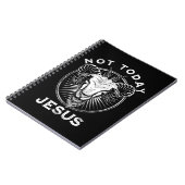 Niet vandaag Jezus Funny Satanic Atheist Black Got Notitieboek (Linkerzijde)