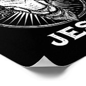 Niet vandaag Jezus Funny Satanic Atheist Black Got Poster (Hoek)
