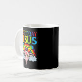 Niet vandaag Jezus Rainbow Satanic  niet vandaag Koffiemok (Voorkant links)