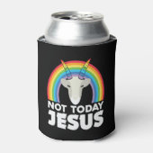 Niet vandaag Jezus Satan Goat Blikjeskoeler (Blikje Voorkant)