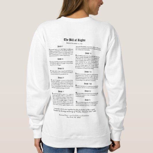 Niet vandaag Karen. Sweatshirt (Achterkant)