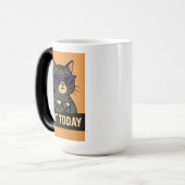 Niet vandaag - Kat in stijl Magische Mok (Voorkant links)